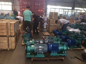 Tenglong pump valves plus de 100 ensembles de pompes magnétiques revêtues de fluor, pompes centrifuges garnies de fluor expédiées à qinghai